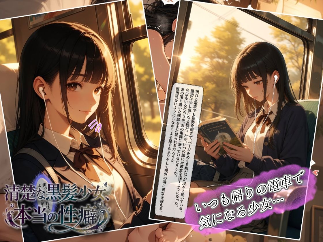 清楚な黒髪少女、本当の性癖 サンプル画像1
