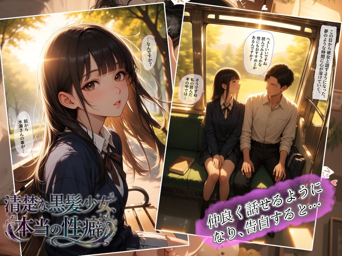 清楚な黒髪少女、本当の性癖 サンプル画像2