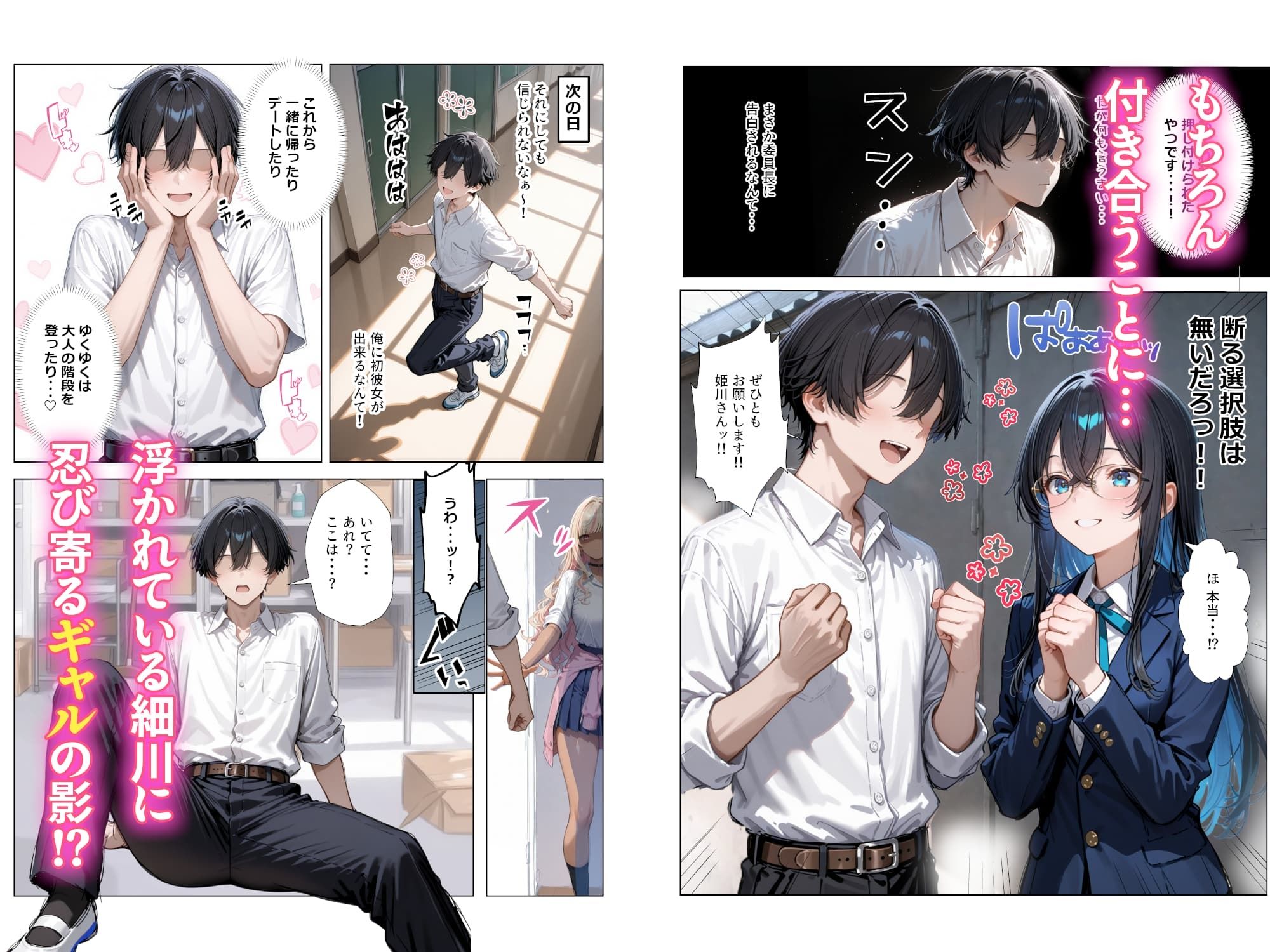 清楚彼女がいるのにギャルとの予行練習（生本番）がやめられない話【ぬるぬるエロアニメ動画同梱】 サンプル画像4