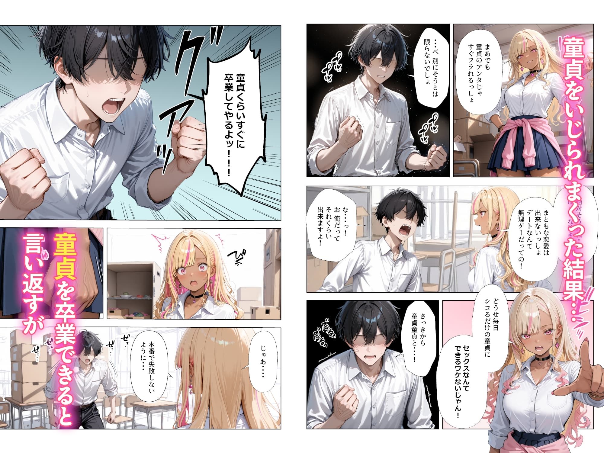 清楚彼女がいるのにギャルとの予行練習（生本番）がやめられない話【ぬるぬるエロアニメ動画同梱】 サンプル画像6