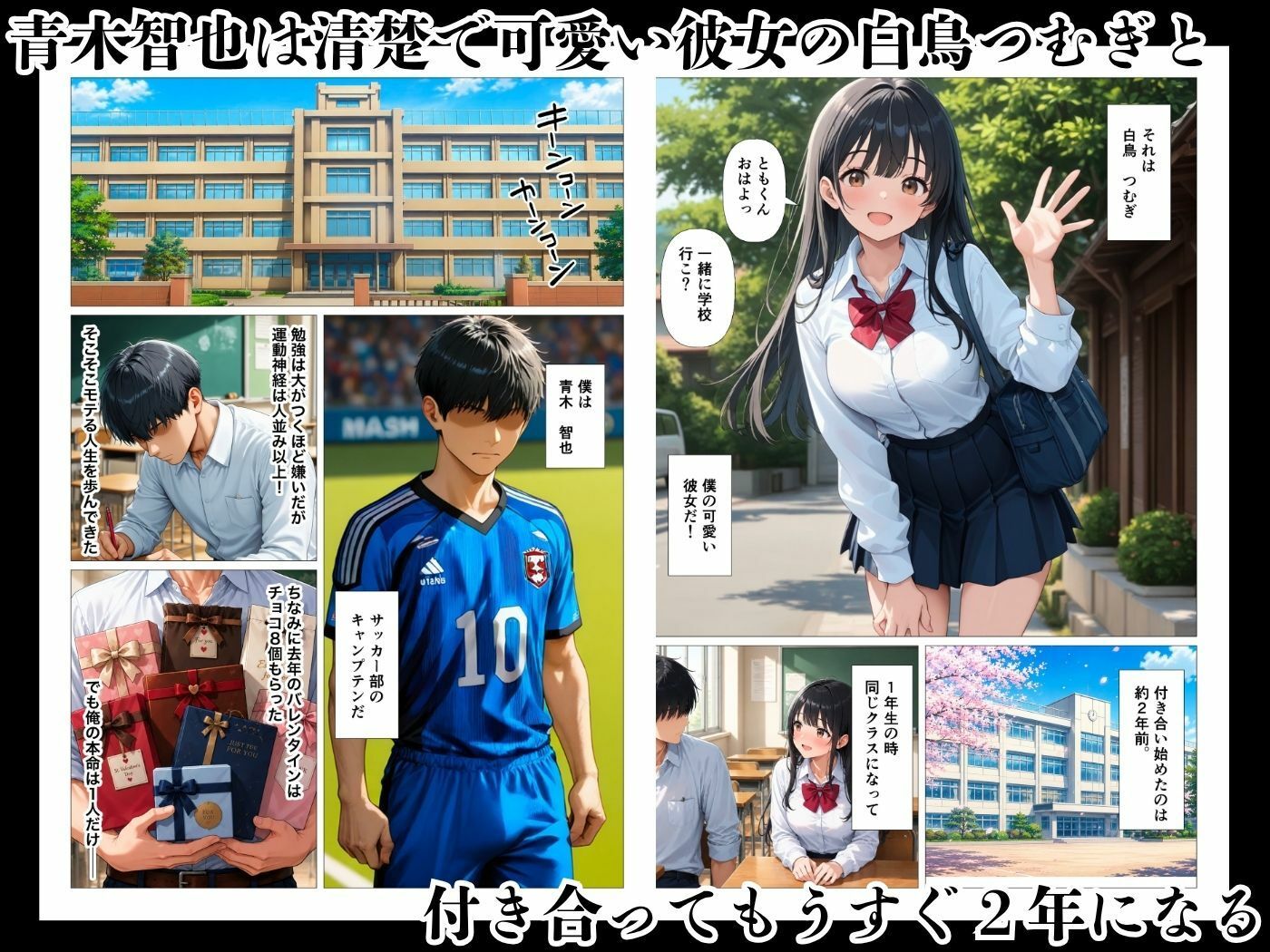 清楚彼女は処女を奪われイキ狂い寝取られる サンプル画像1