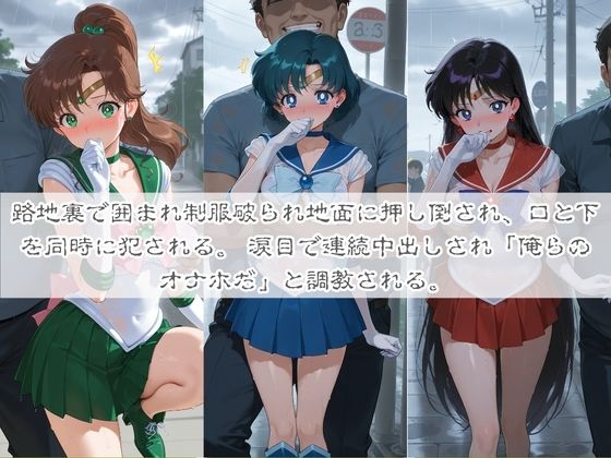 清楚系ヒロインがホームレスに拉致されて監禁いいなりオナホ化 セ〇ラームーン サンプル画像1