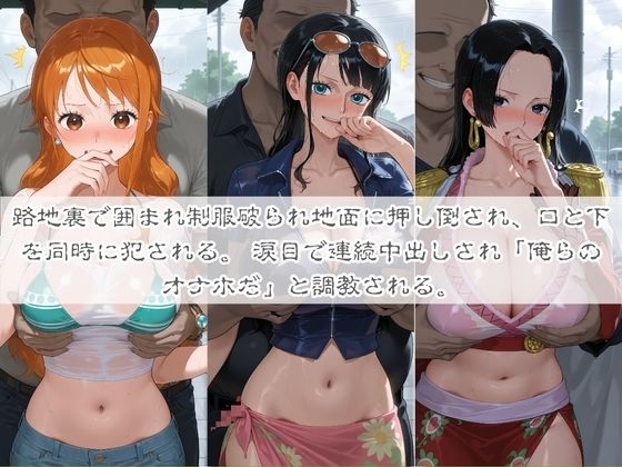 清楚系ヒロインがホームレスに拉致されて監禁いいなりオナホ化 ワ〇ピース サンプル画像2