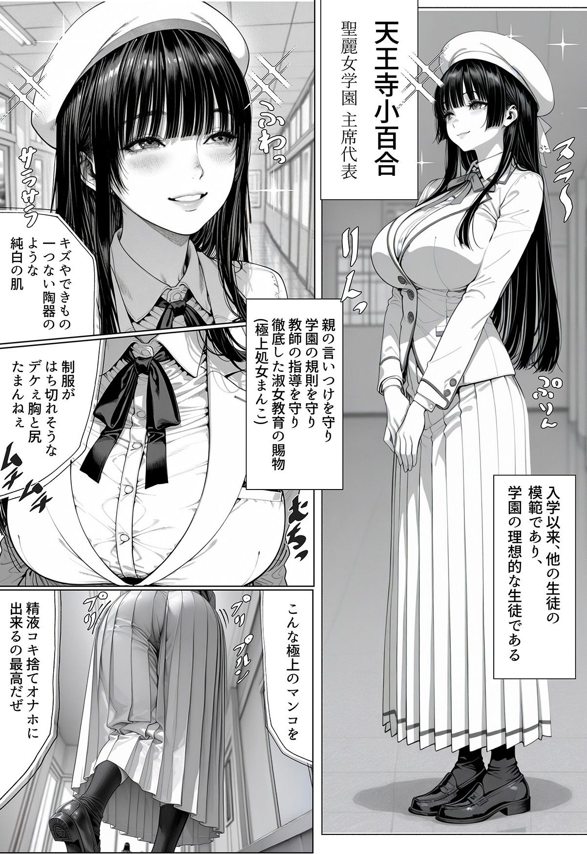 温室育ちのお嬢様をオナホにするのは簡単すぎる-天王寺小百合-編 サンプル画像1