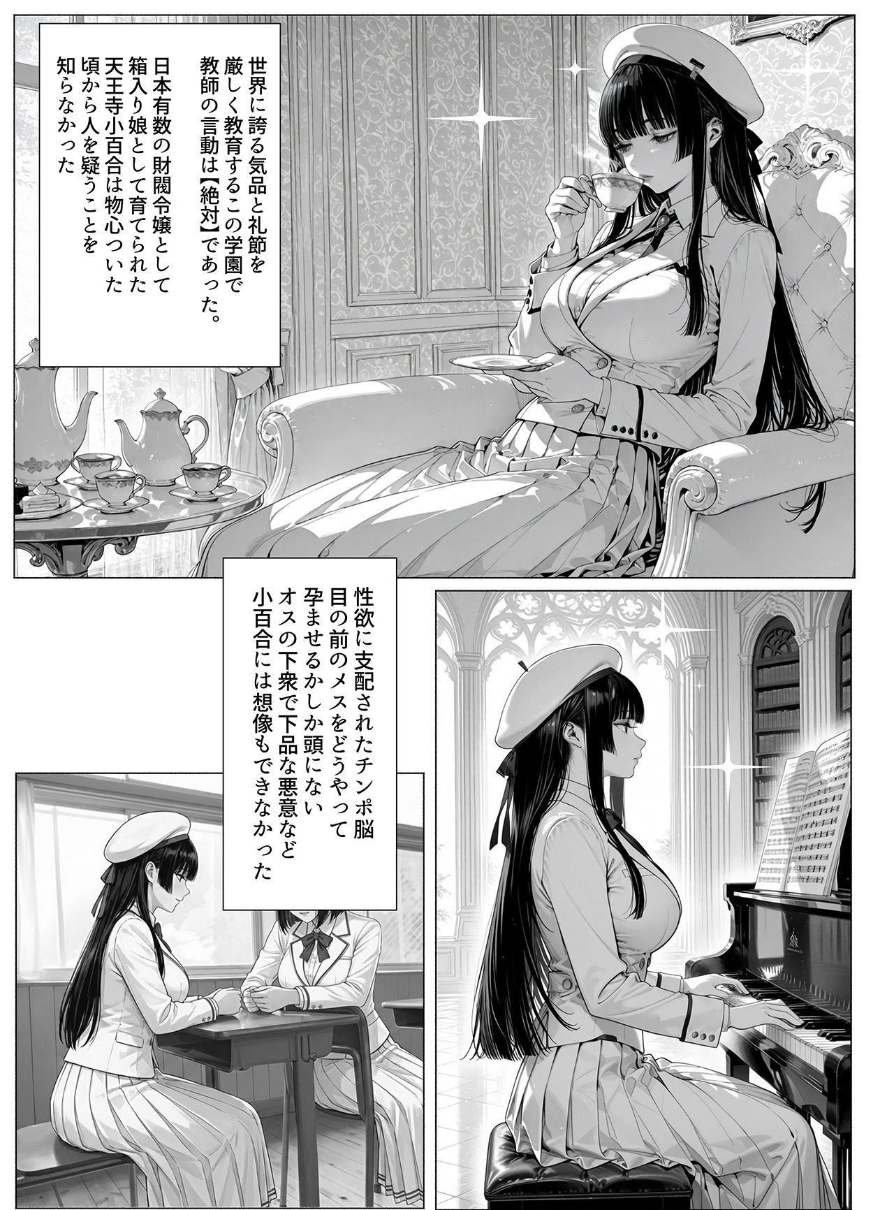 温室育ちのお嬢様をオナホにするのは簡単すぎる-天王寺小百合-編 サンプル画像2