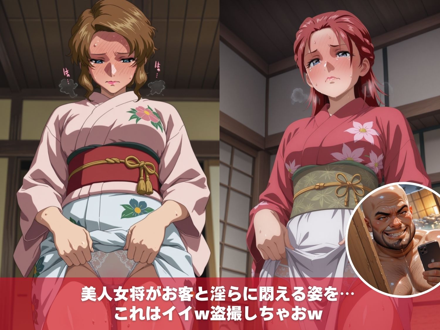 温泉宿の秘密（ハート）覗き見したら…〜ガ●ダムSEED2〜 サンプル画像2