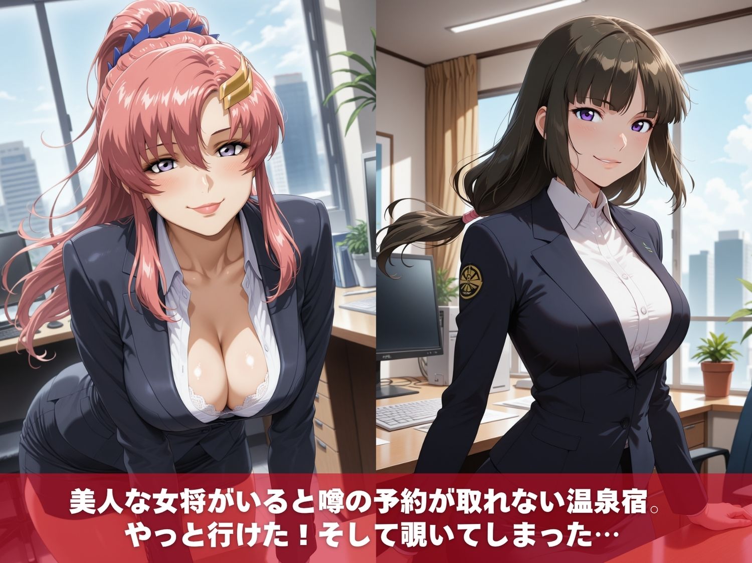 温泉宿の秘密（ハート）覗き見したら…〜ガ●ダムSEED〜 サンプル画像1