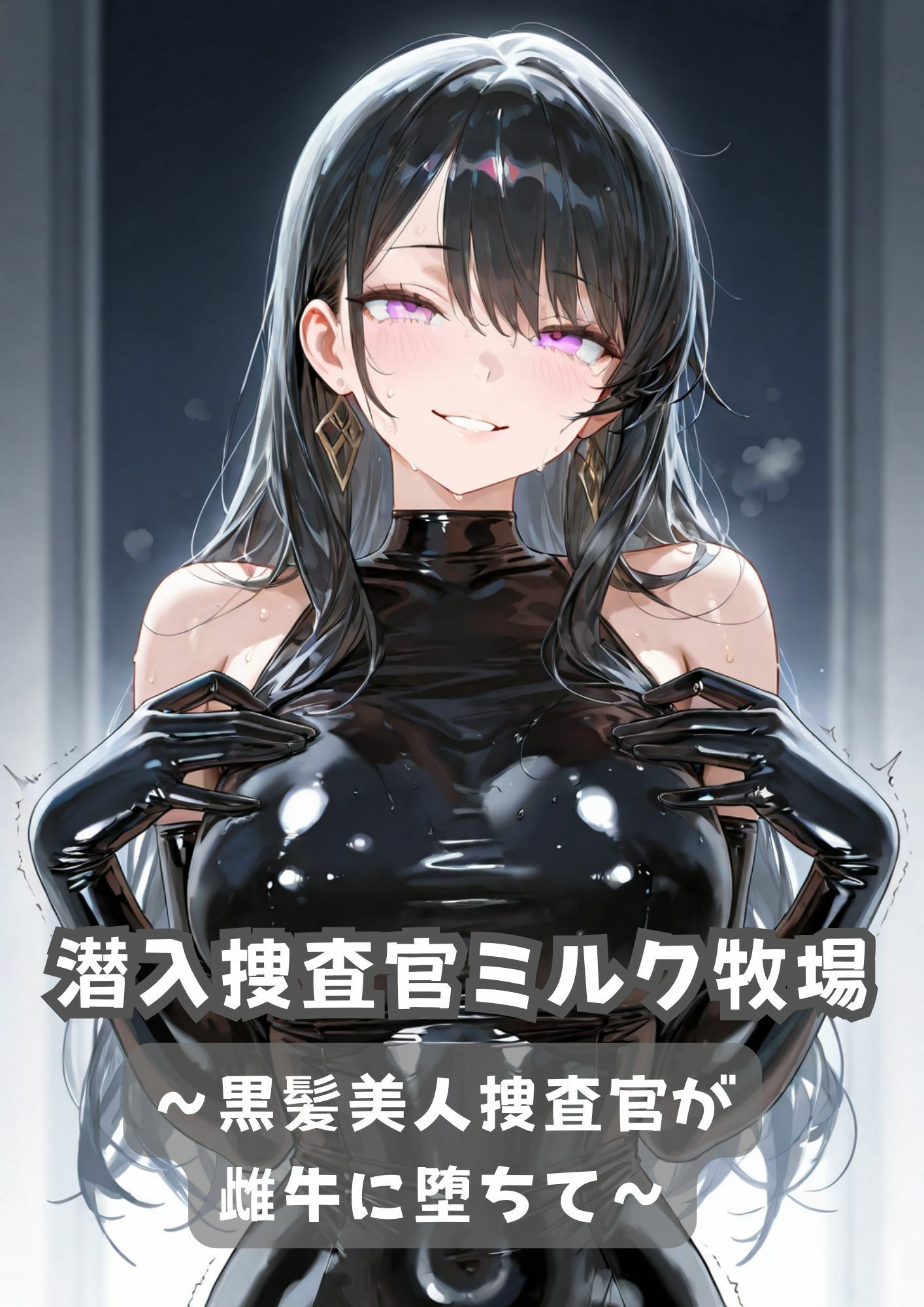 潜入捜査官ミルク牧場 〜黒髪美人捜査官が雌牛に堕ちて〜 サンプル画像1