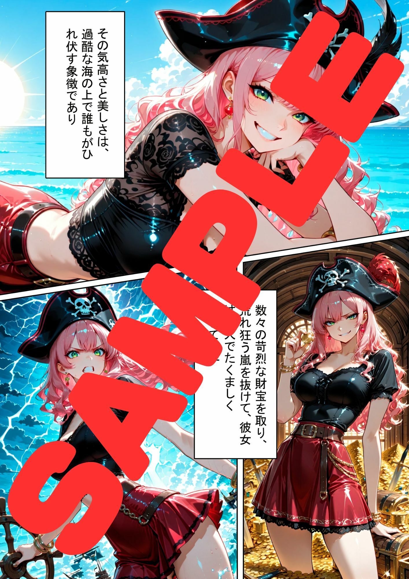 潮騒の果て、快感に溺れた女海賊の終着点 サンプル画像4
