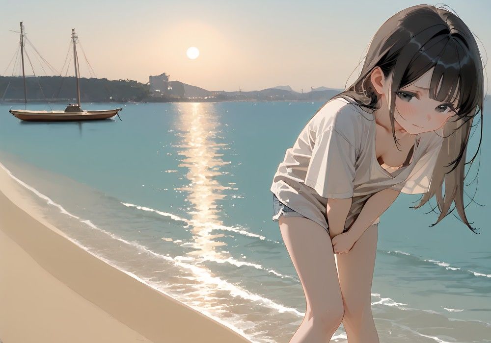 瀬戸内おもらし紀行 〜ノスタルジックな坂道で決壊する秘密の絶頂【放尿 × （ひかがみ＋極尻）】全500枚収録〜 サンプル画像5