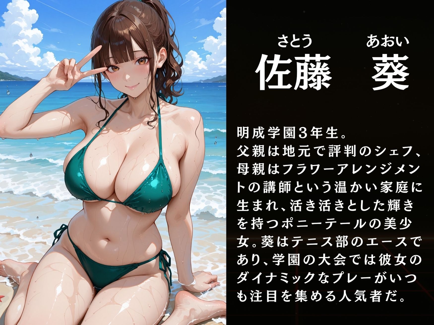 瀬戸唯奈と佐藤葵の秘密〜ビーチ編 サンプル画像3