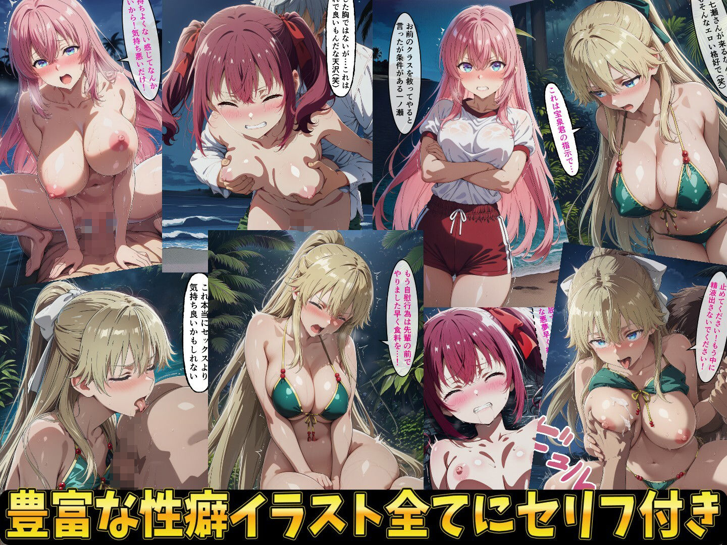 無人島試験で宝泉に犯●れるヒロイン達！ようこそ実力至上主義の教室へ サンプル画像10