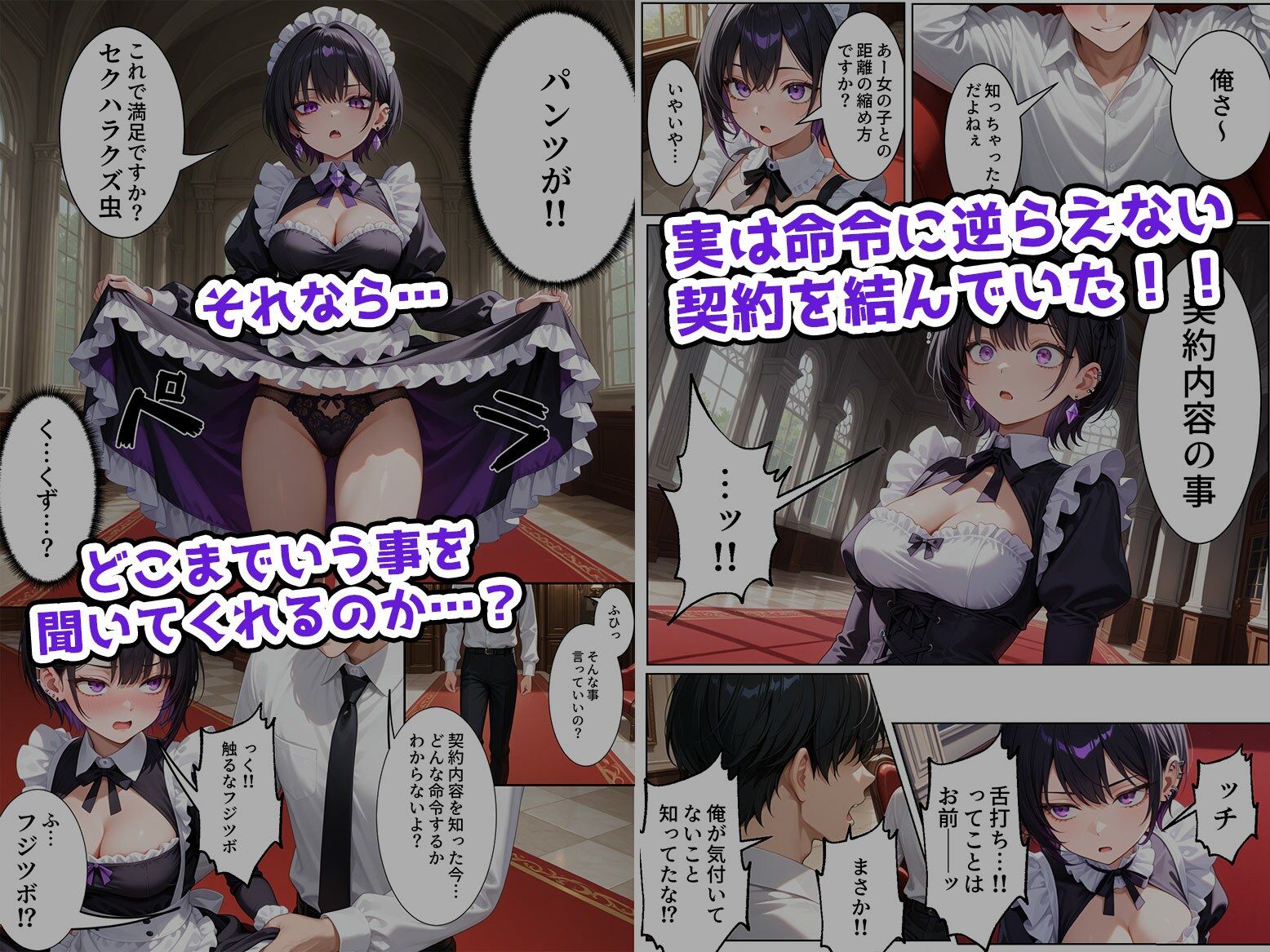無感情メイドを金の力で言いなりにしてみたら思ったより命令聞いてくれたから調子に乗って… サンプル画像2