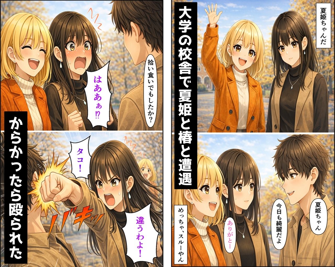 無防備すぎる同級生に、理性が追いつかなかった話 第11話「親友とヤってしまった直後に彼女が来た話」 サンプル画像1