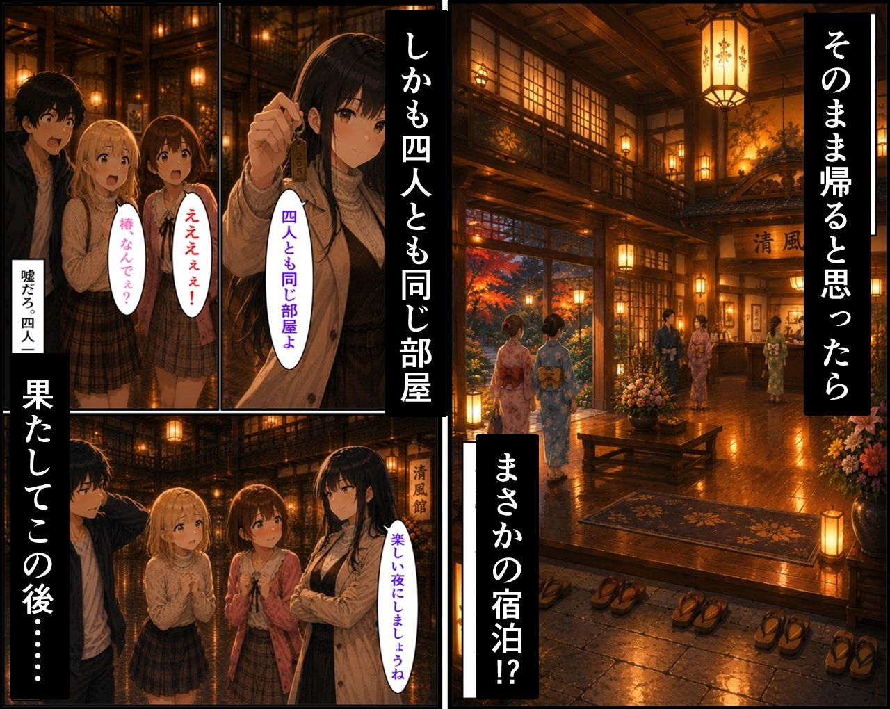 無防備すぎる同級生に、理性が追いつかなかった話 第13話「温泉旅行の始まり」 サンプル画像10
