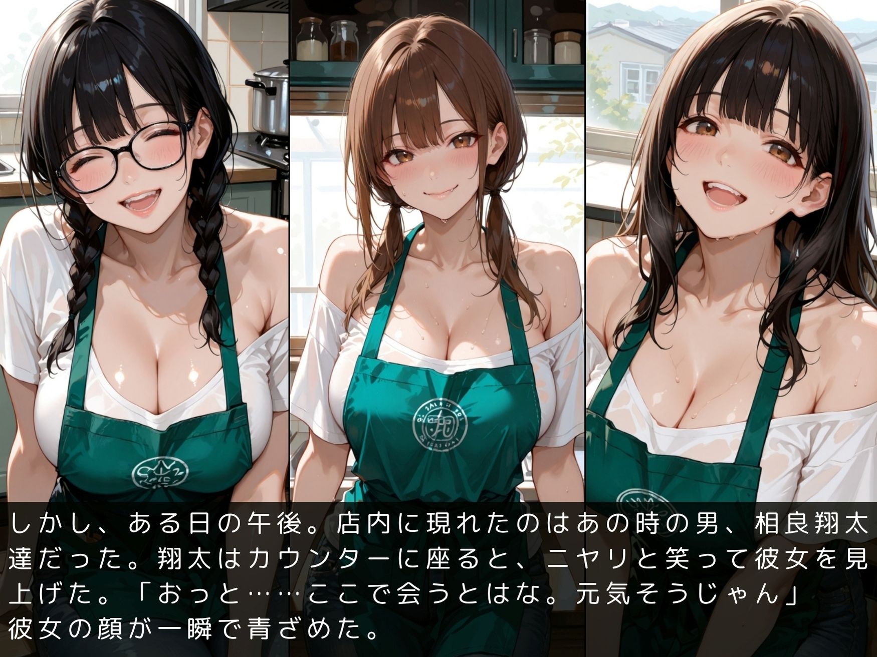 無限射精電車 アルバイト編 〜カフェでの再会〜 サンプル画像6