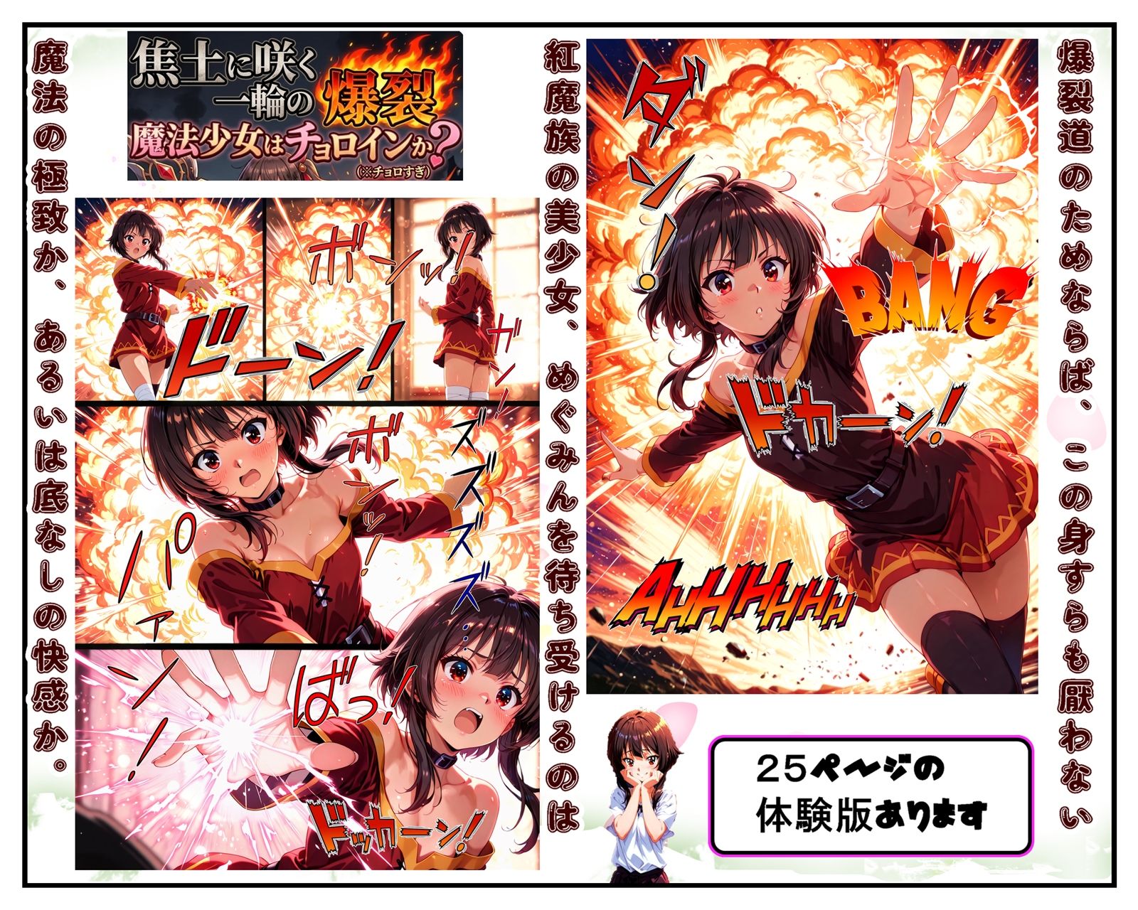 焦土に咲く一輪の爆裂、魔法少女はチョロインか？ サンプル画像2