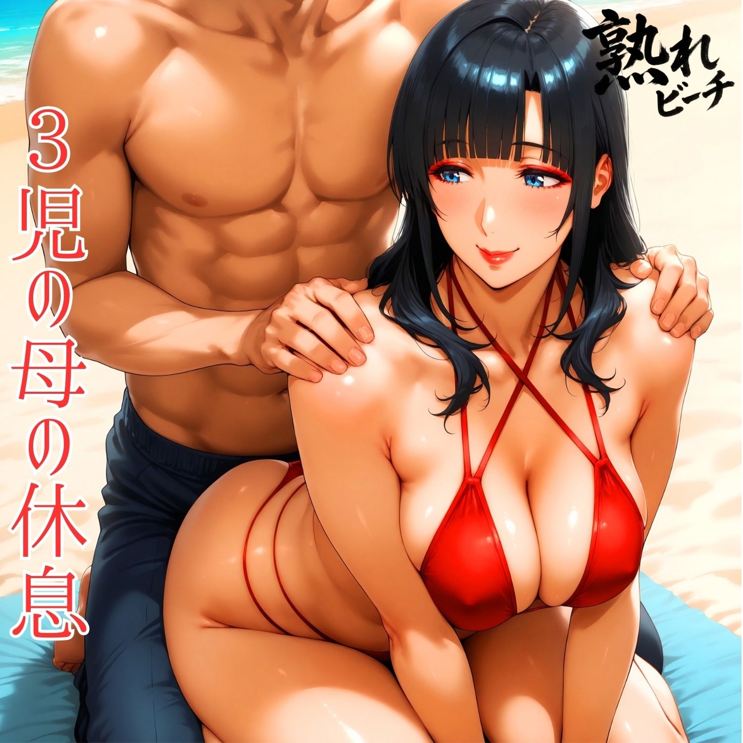 熟れビーチ ビーチでナンパした母性溢れる3児の母（38） サンプル画像2