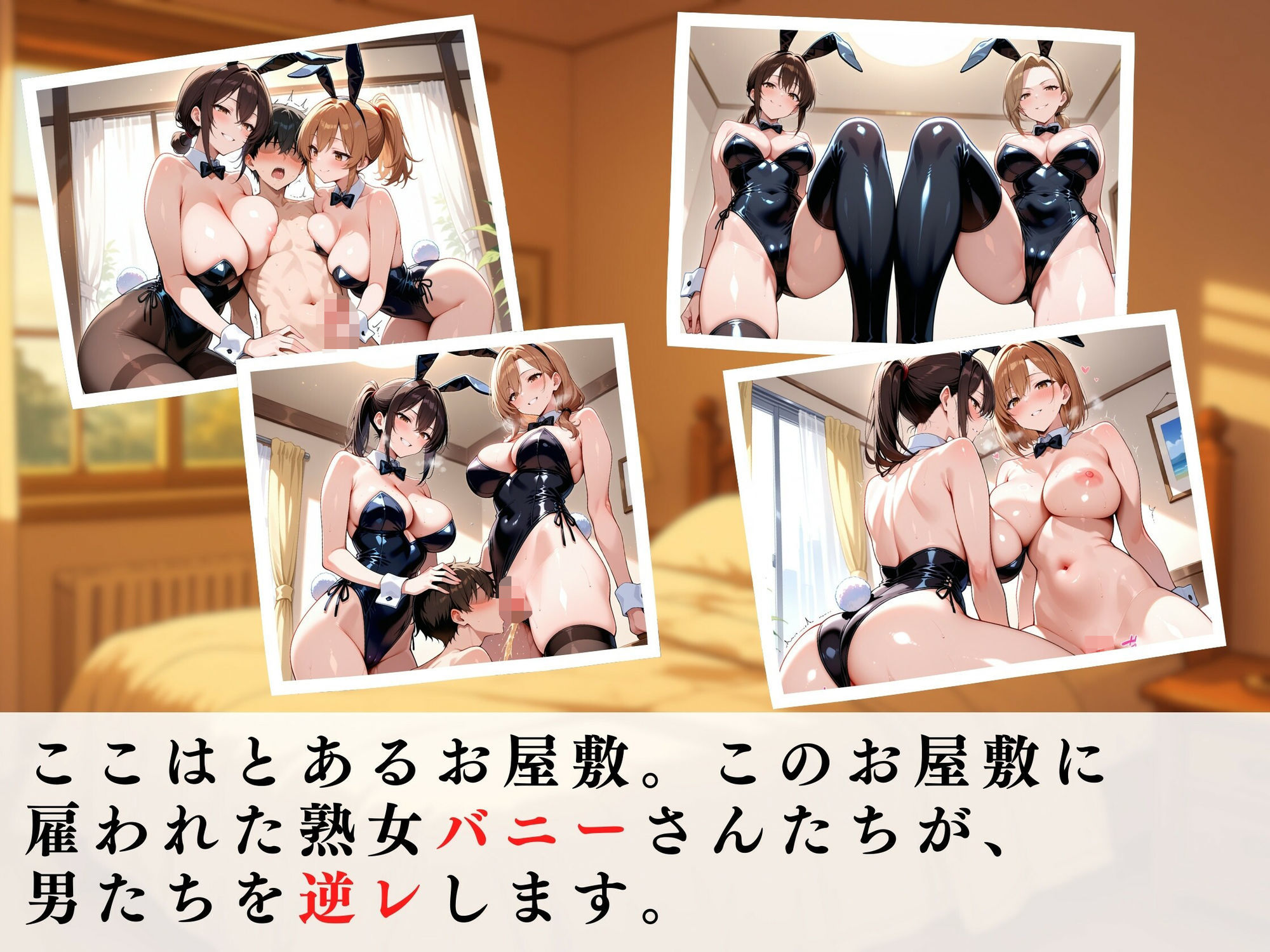 熟女バニーガールの逆レ男犯 サンプル画像1