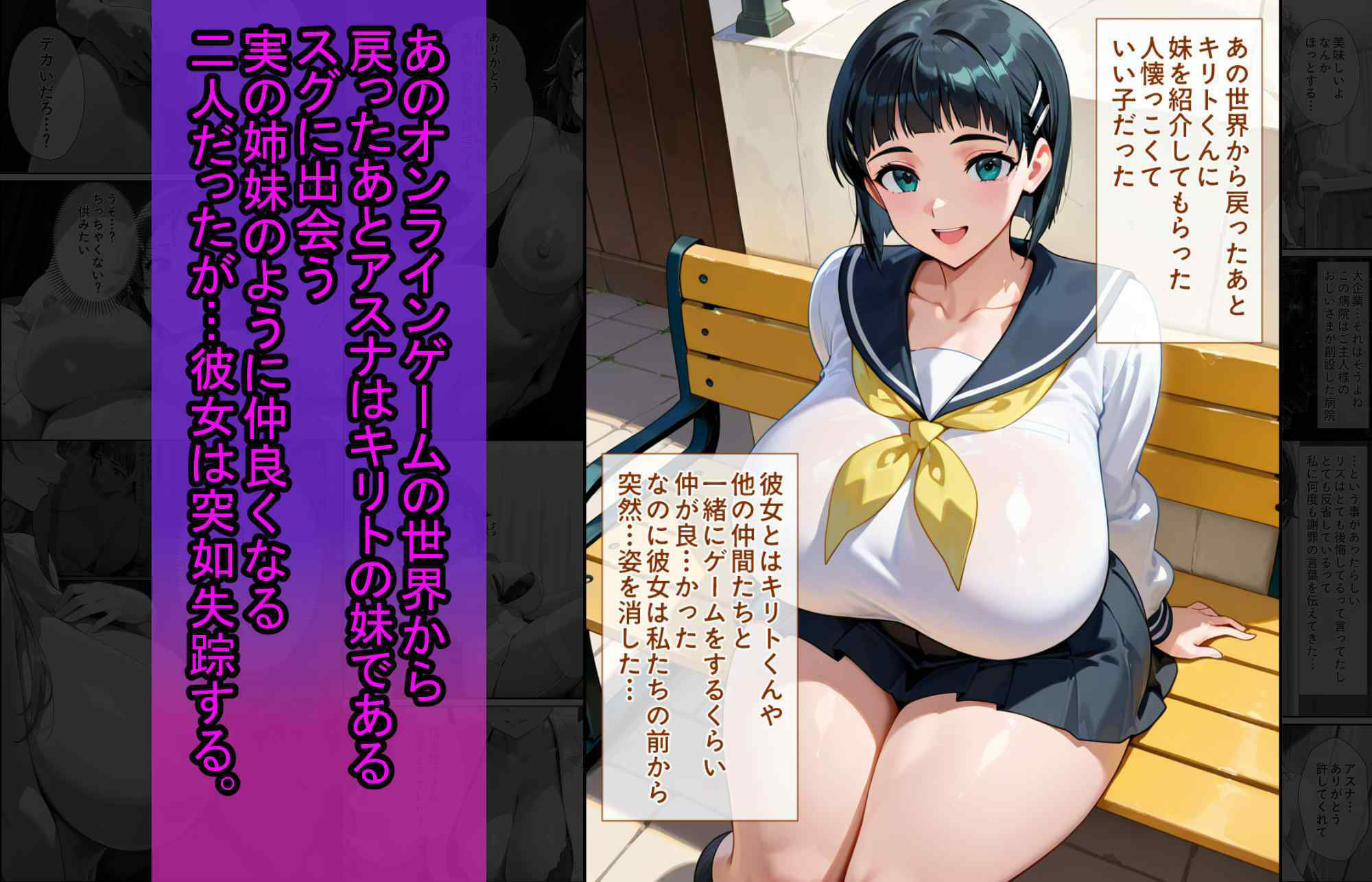爆乳J●  アスナちゃんが巨根おじさんに寝取られる  話12 サンプル画像3