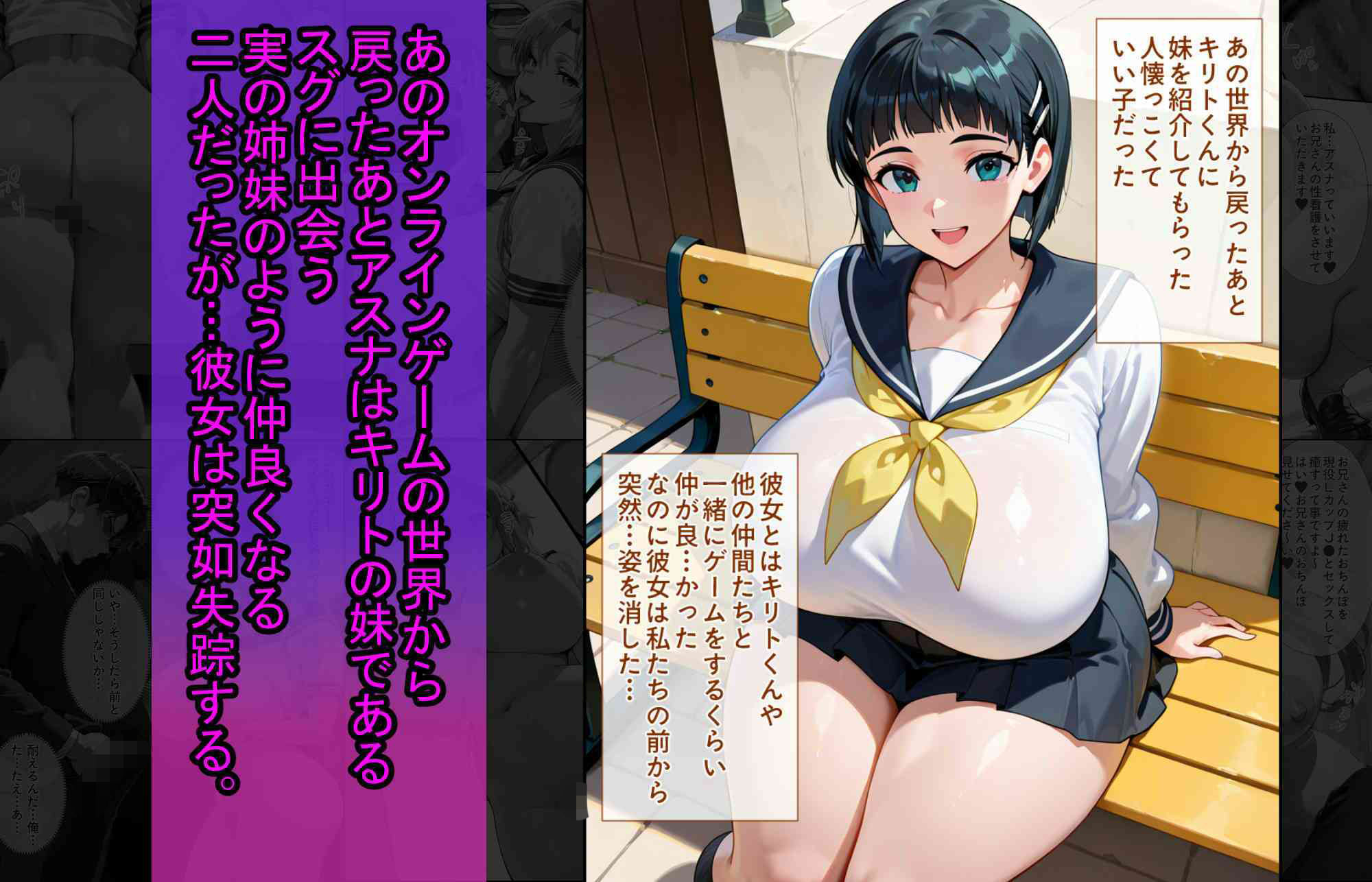 爆乳J●  アスナちゃんが巨根おじさんに寝取られる  話15 サンプル画像3