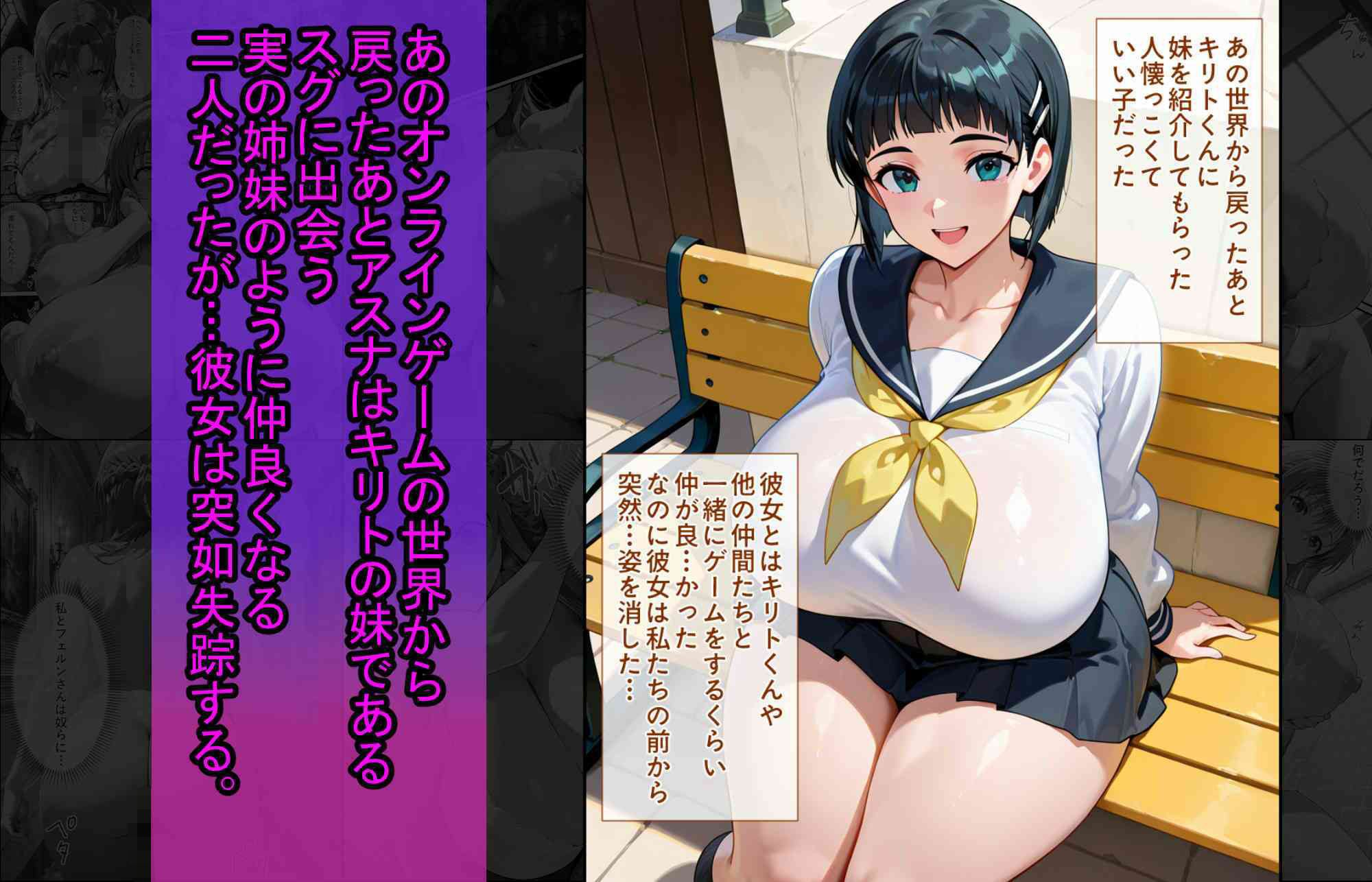 爆乳J●  アスナちゃんが巨根おじさんに寝取られる  話18 サンプル画像3