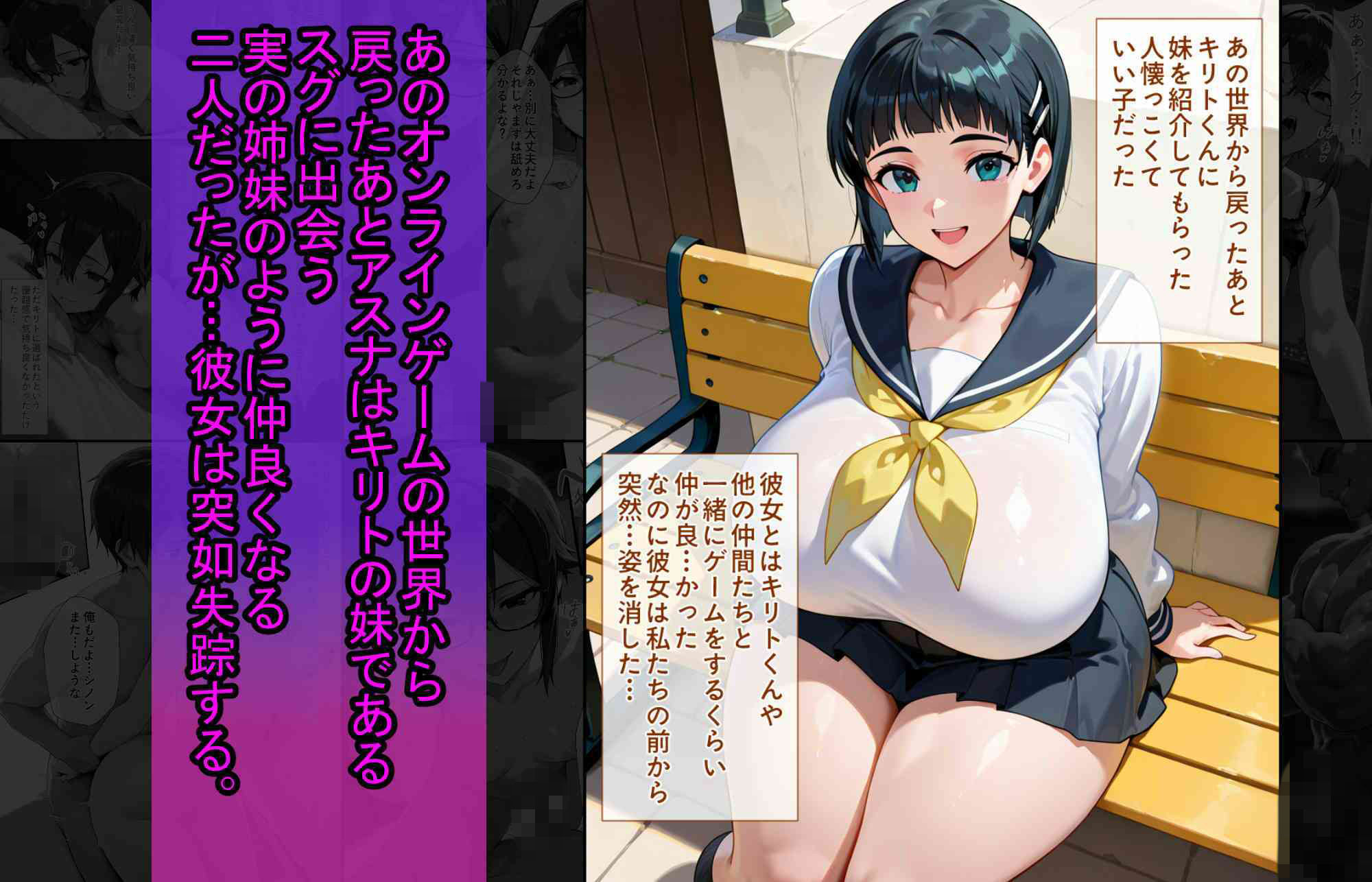 爆乳J●  シノンちゃんが巨根おじさんに寝取られる  話1 サンプル画像3