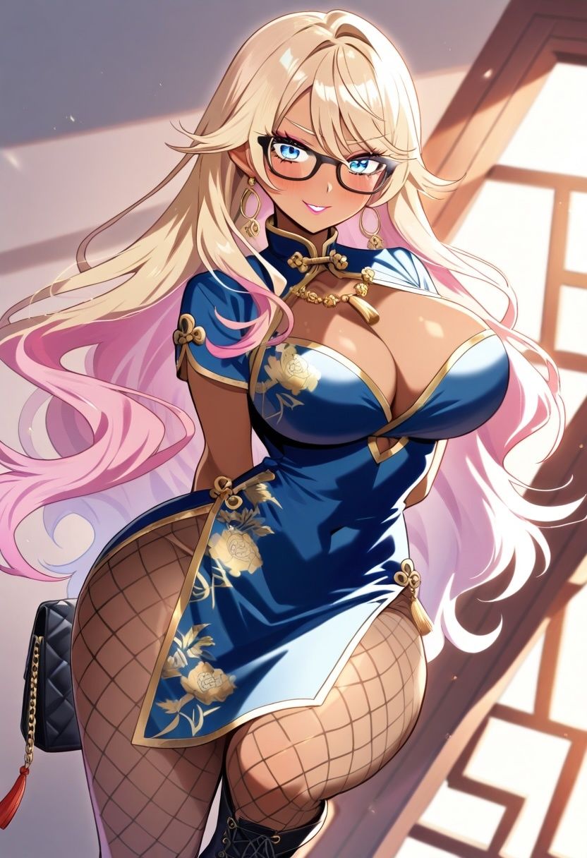 爆乳×デカ尻×むちむち太もも 日焼けギャルメガネっ娘 神代レイナ 500枚 サンプル画像2