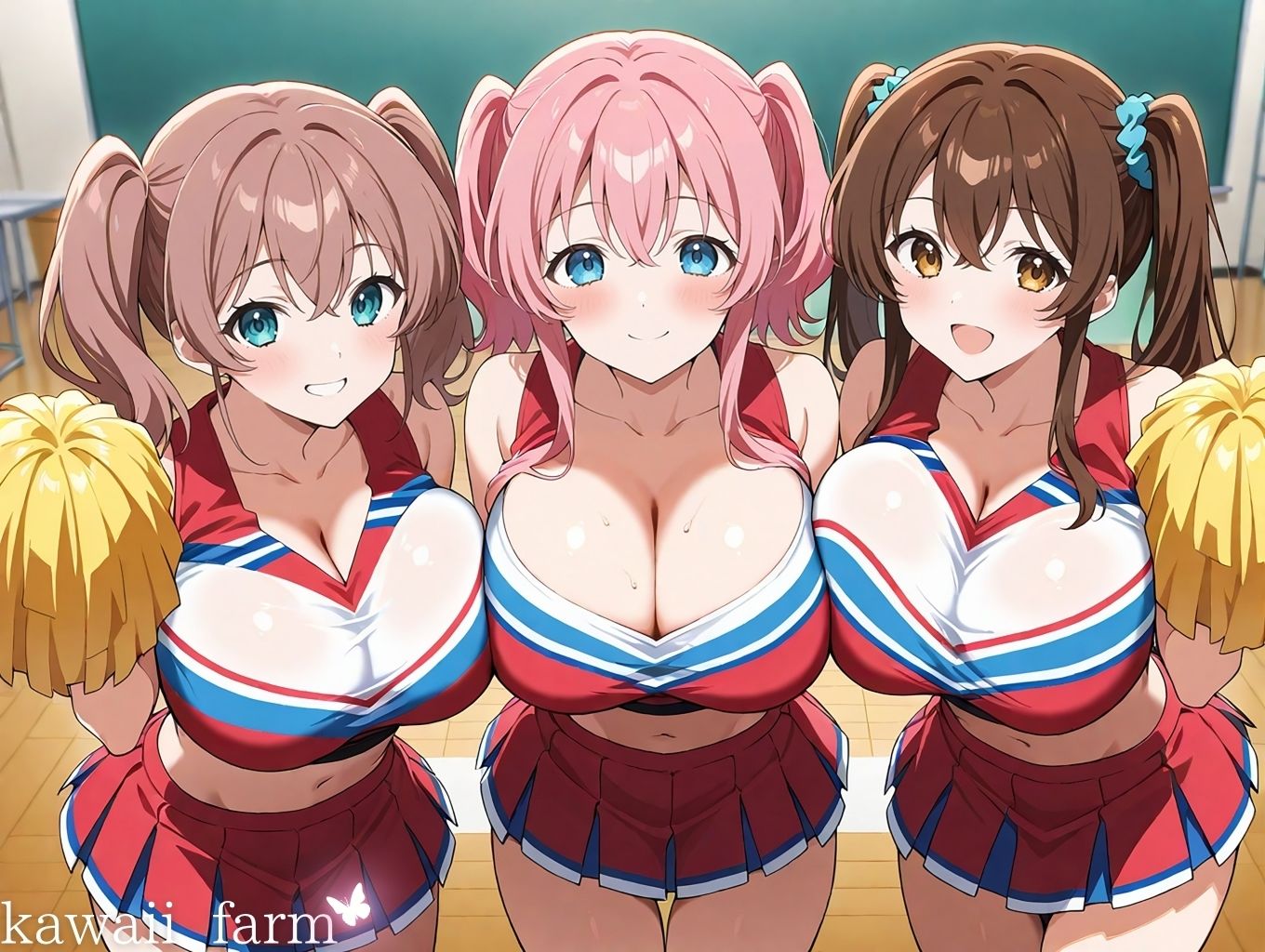 爆乳まみれ チアガールver. サンプル画像2