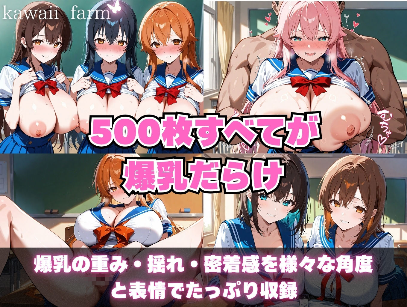 爆乳まみれ 女子校生ver. サンプル画像1