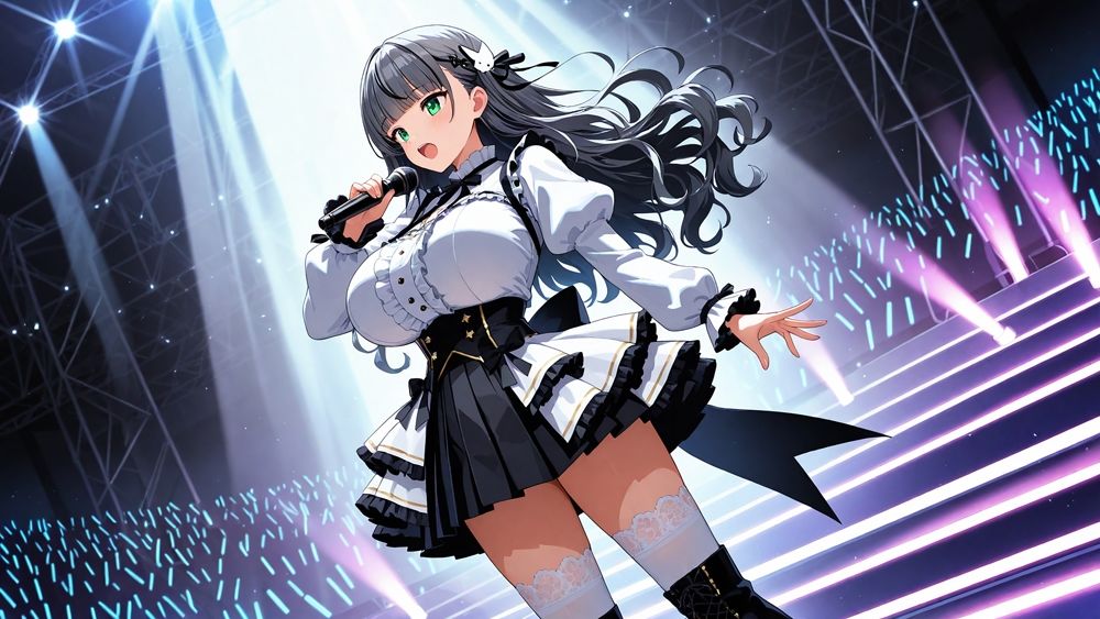 爆乳アイドルが秘密の副業で衣装のままハメ撮り受精【4K】【400枚】 サンプル画像3