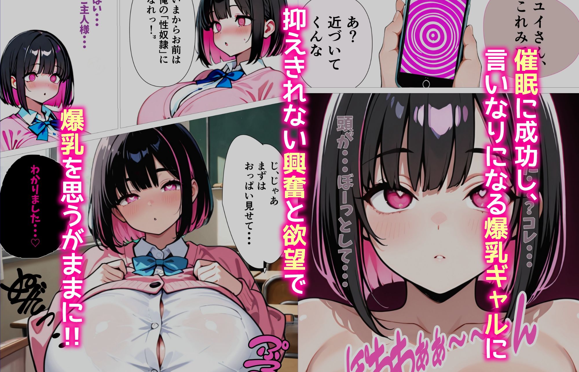 爆乳ギャルを催〇で性〇隷にするつもりが制御不能になってあまあまHで無限に搾精されちゃうお話 サンプル画像4
