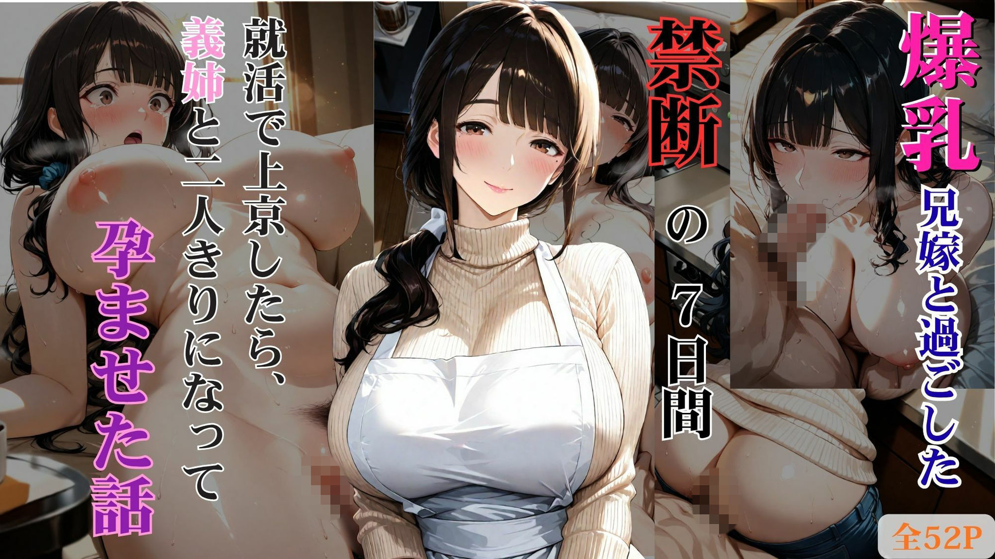爆乳兄嫁と過ごした禁断の7日間 就活で上京したら、義姉と二人きりになって孕ませた話 サンプル画像1