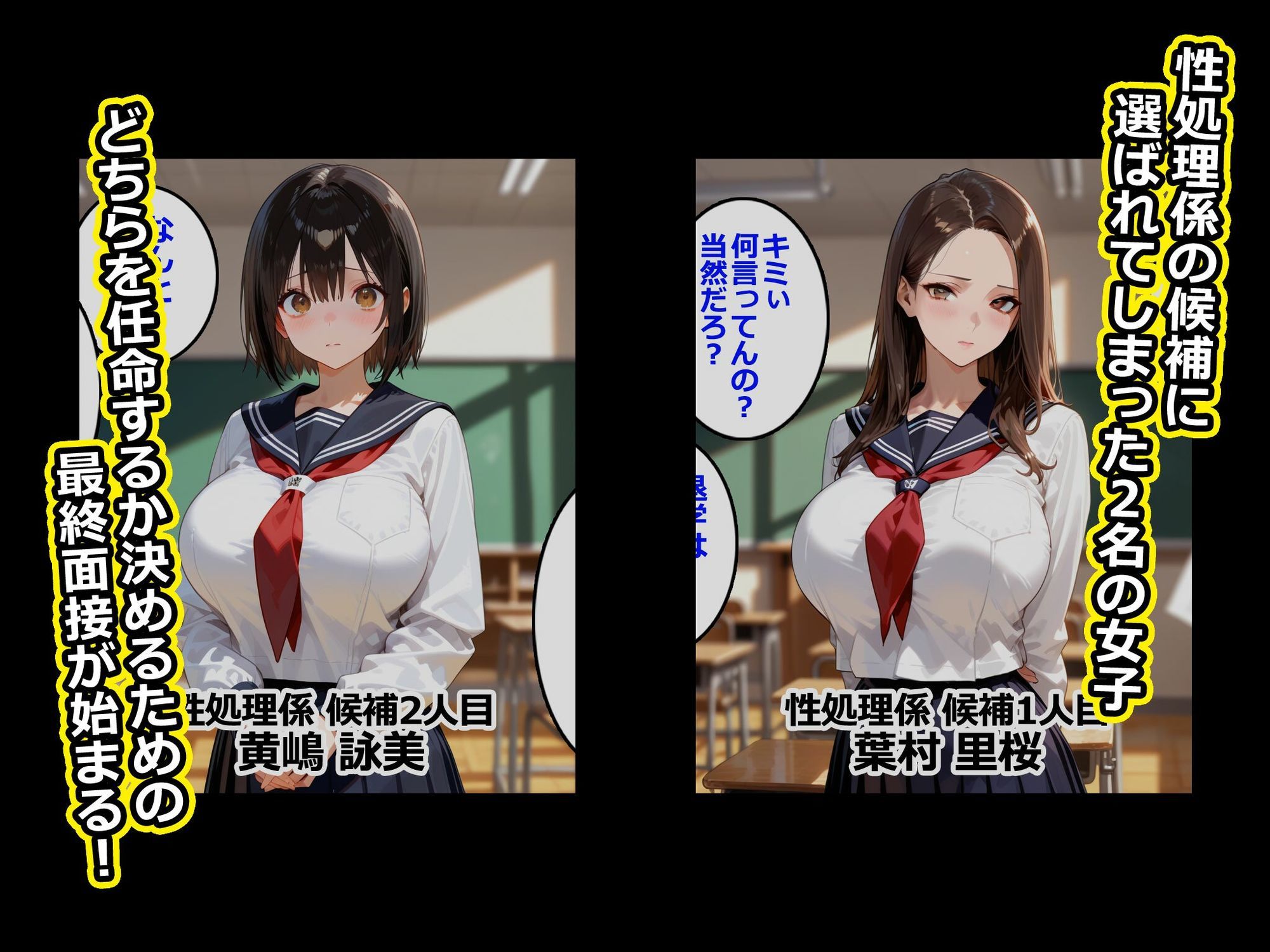 爆乳女子校生！性処理係を決める最終面接は教師が相手の実技 サンプル画像1