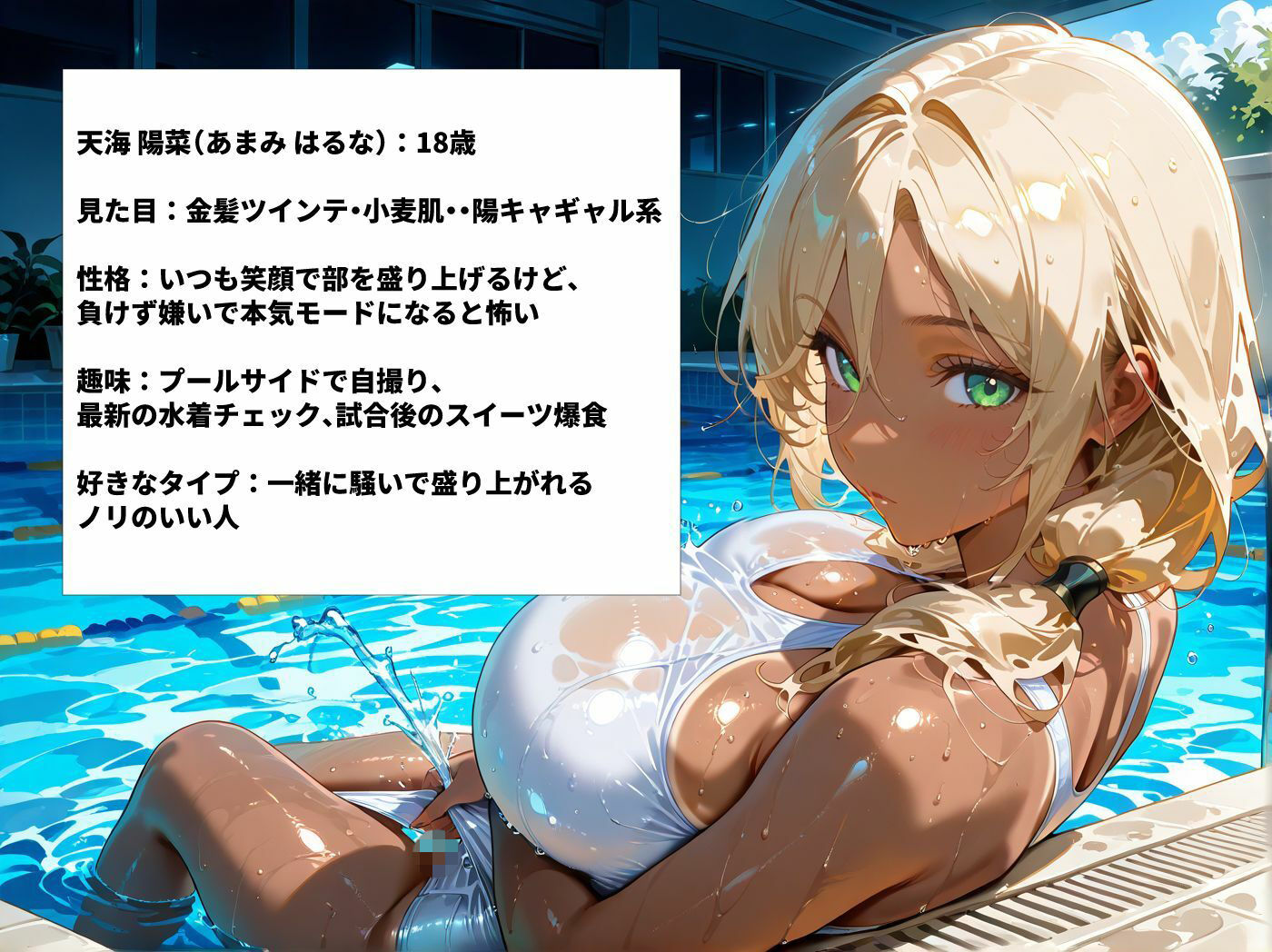 爆乳水泳部員を順番に呼び出しずぶ濡れセックス サンプル画像4