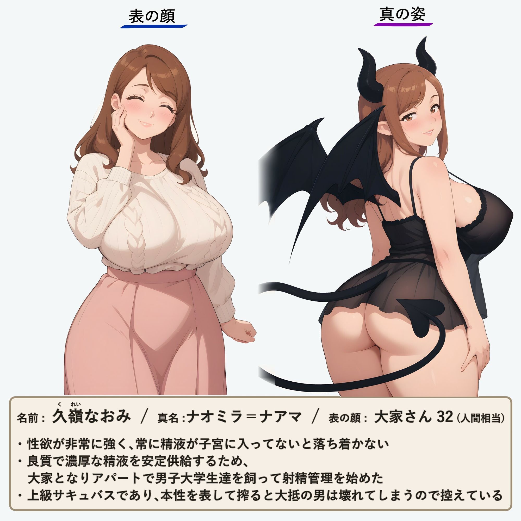 爆乳熟女大家サキュバスの射精管理生活 – 男子大学生を飼って一週間溜めさせた濃厚精液を家賃代わりに搾っちゃう サンプル画像2