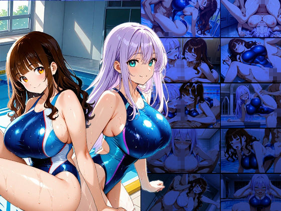 爆乳紫髪茶髪スイマーが顧問と秘密の孕ませ特訓【4K】【400枚収録】 サンプル画像1