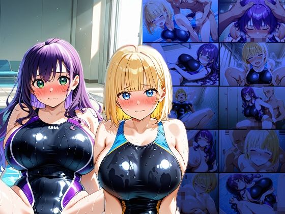 爆乳金紫ツインスイマーが顧問と羞恥濡れ指導【4K】 サンプル画像1