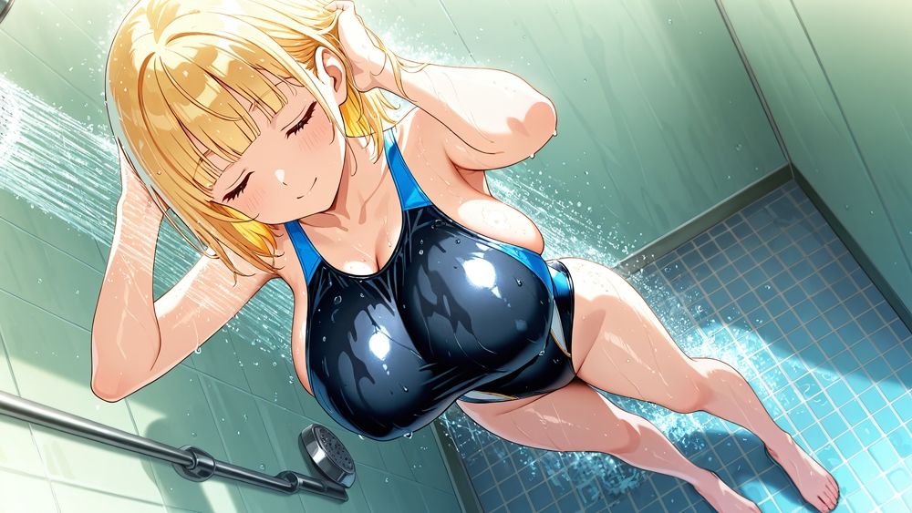 爆乳金紫ツインスイマーが顧問と羞恥濡れ指導【4K】 サンプル画像2