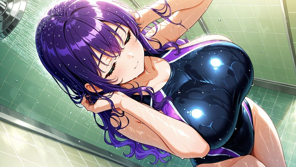 爆乳金紫ツインスイマーが顧問と羞恥濡れ指導【4K】 サンプル画像3