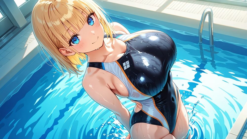 爆乳金紫ツインスイマーが顧問と羞恥濡れ指導【4K】 サンプル画像4