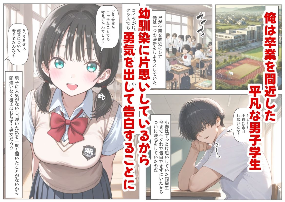 片思いの幼馴染は俺が何度タイムリープしても、非処女になる件 サンプル画像1