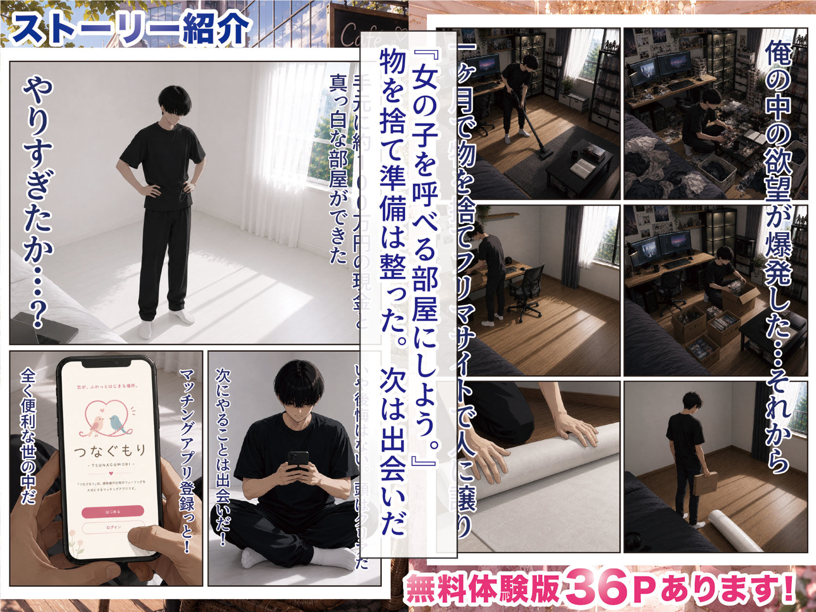 物を捨てたらマチアプ無双した件vol.1 〜ミニマリストの部屋には何もない。女の子と二人きりになったら、もうやることはひとつだよね？〜 サンプル画像3