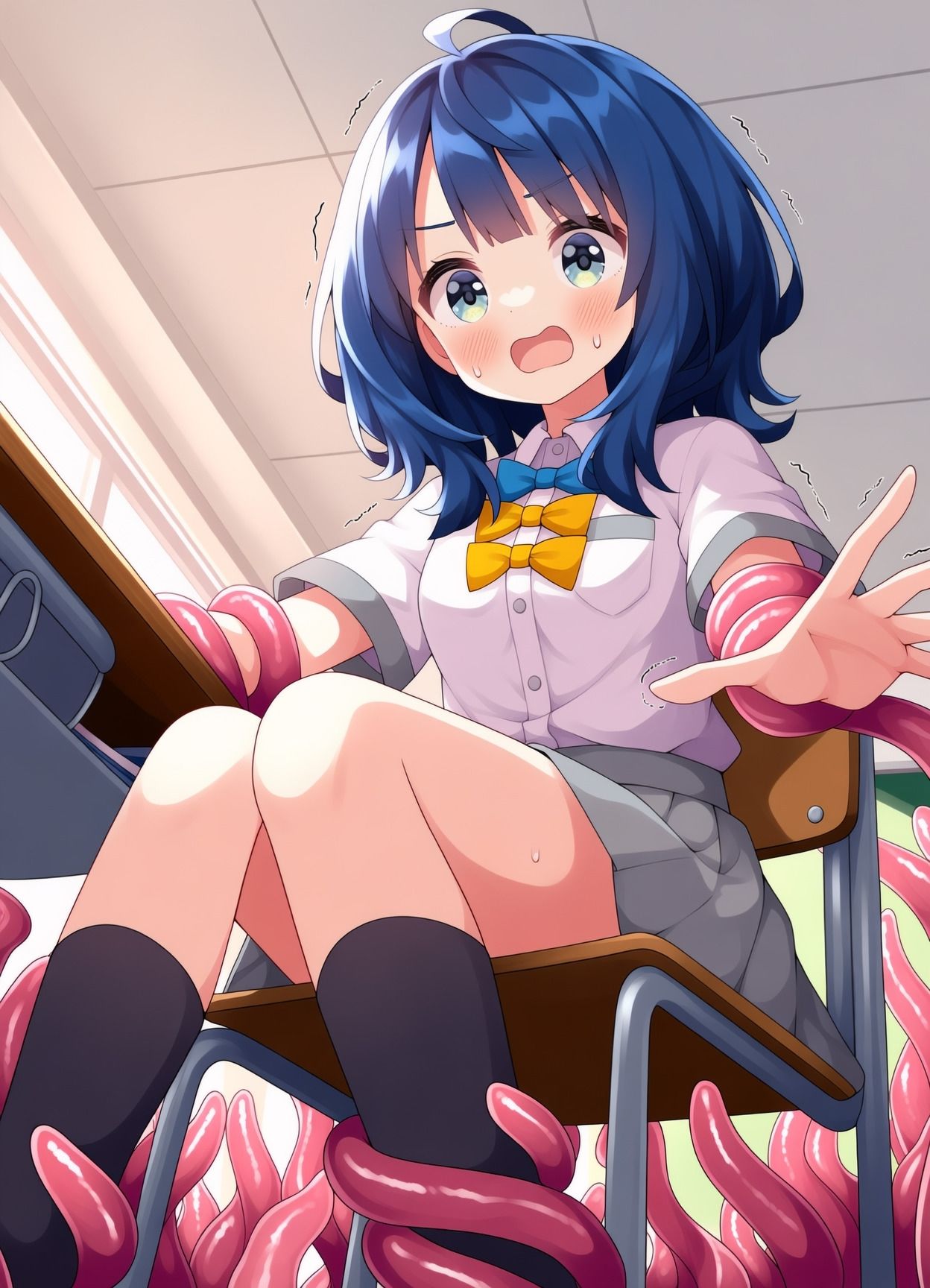 特に理由のない触手が八奈見○菜ちゃんを襲う！ サンプル画像1