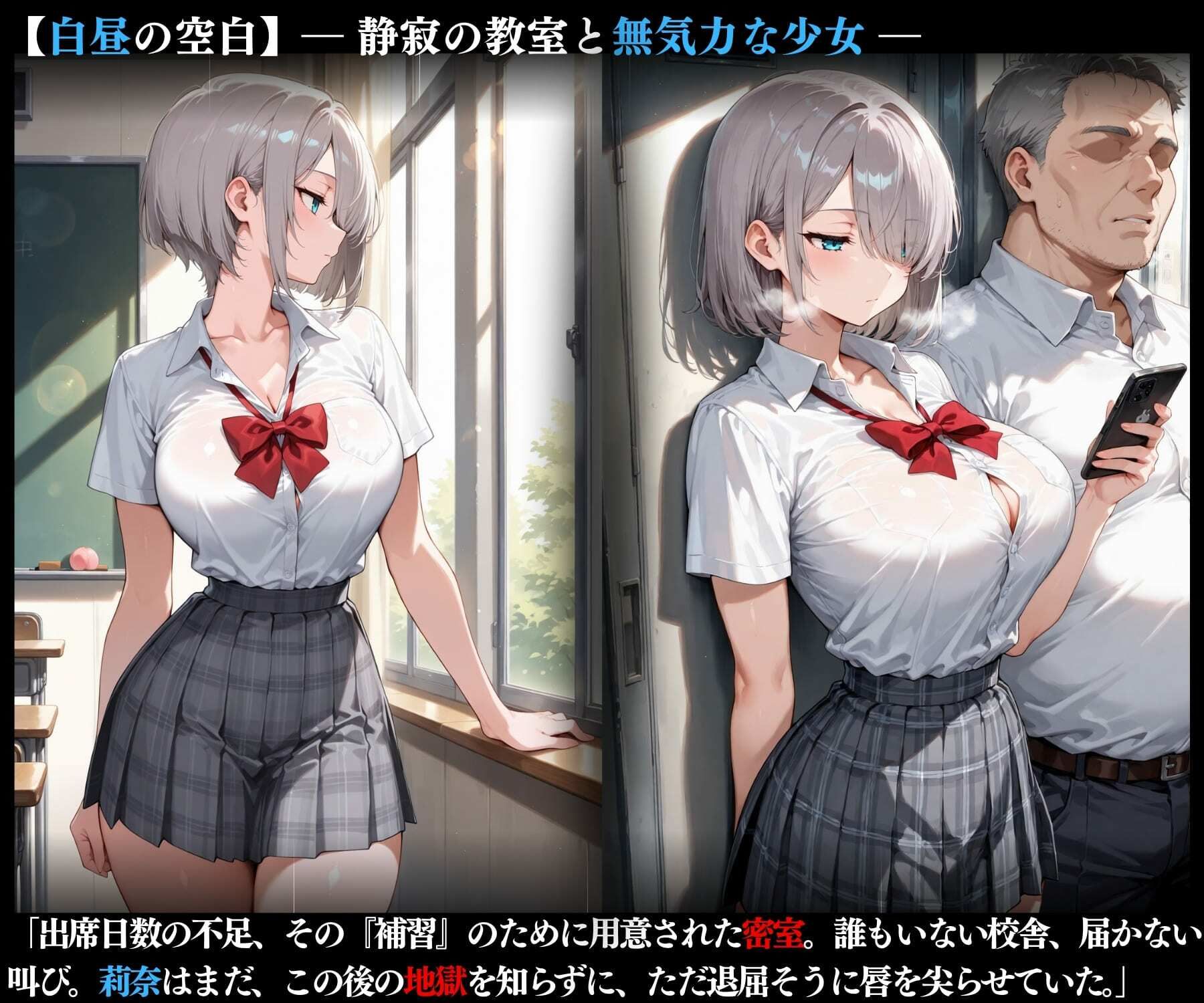 特別性指導「汚染報告ーだりぃ。補習とか、マジ勘弁ー」「休日限定の性処理肉人形へ」 サンプル画像1