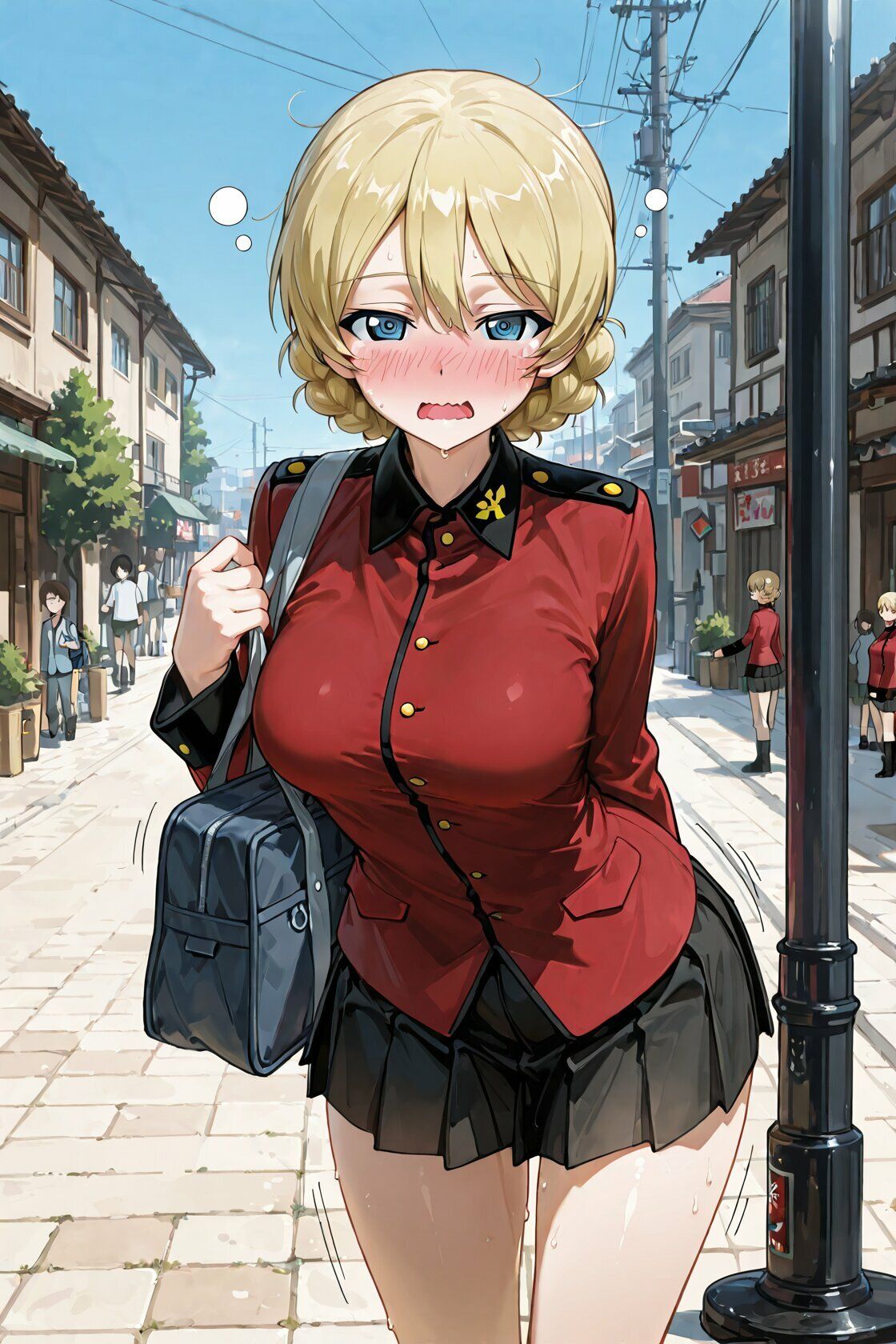 特殊な催●アプリを使って エッチモードになった戦車女子たち サンプル画像5
