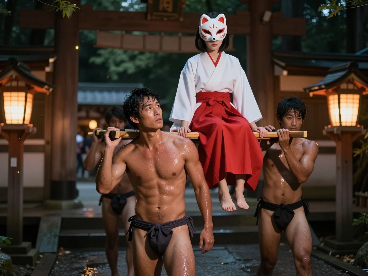 狐面のかのじょ サンプル画像1