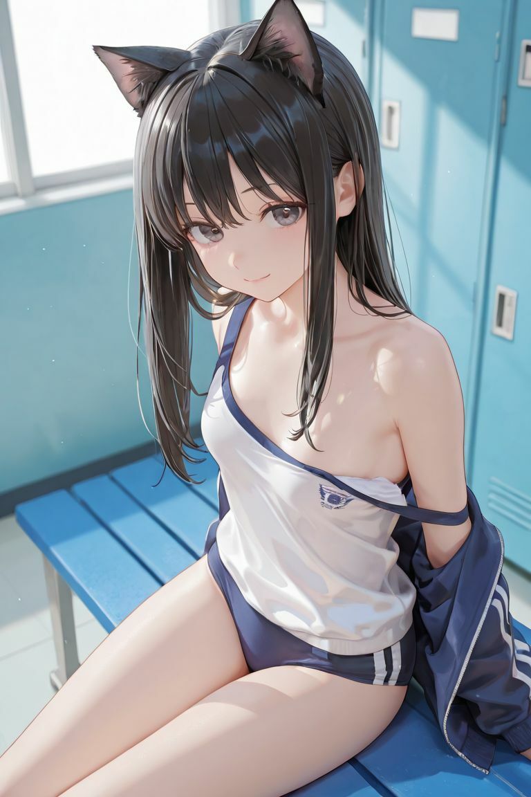 猫耳JKと体育館で サンプル画像10