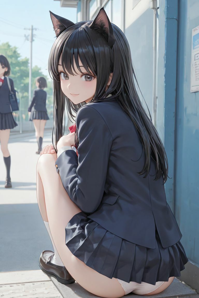 猫耳JKの通学路 サンプル画像7