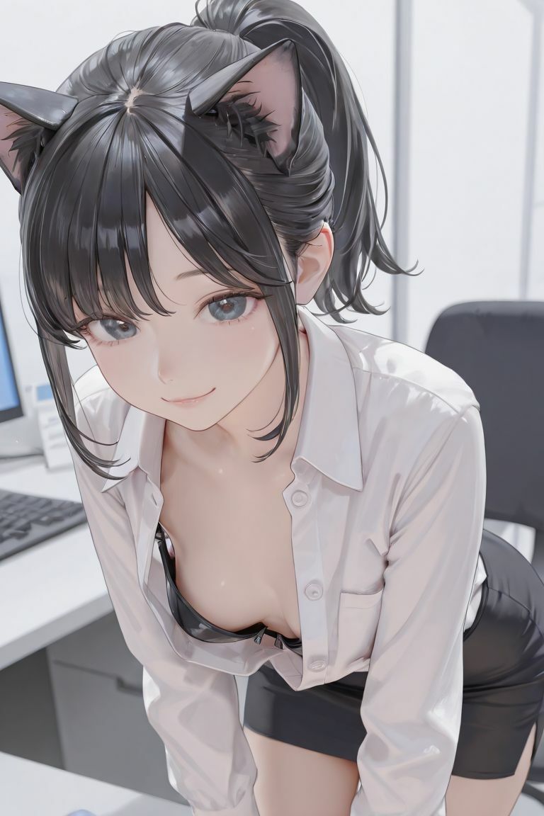 猫耳女子社員 サンプル画像4